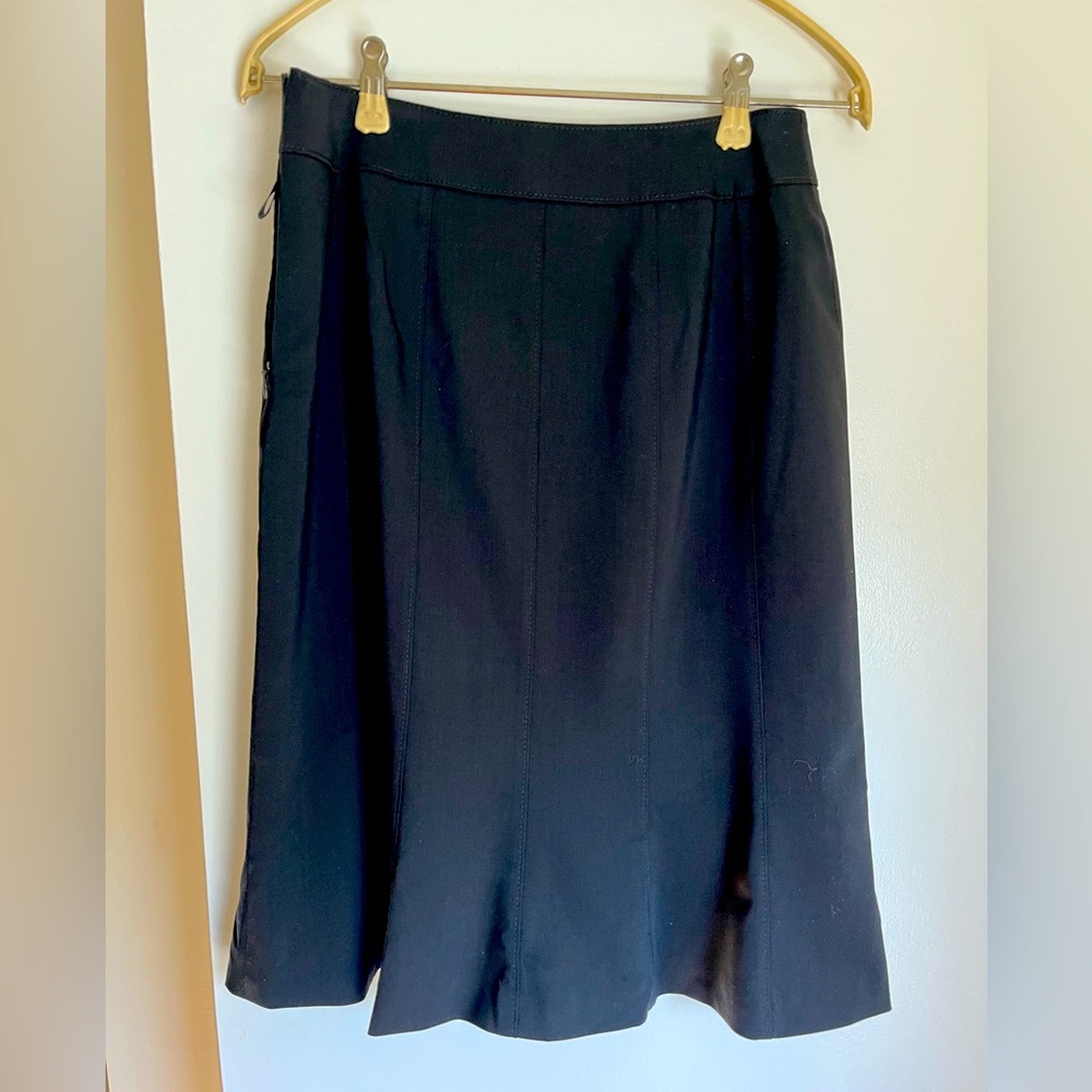 Escada, knee length black skirt, good condition, size European 36 (US 4)
